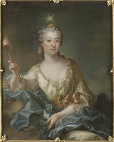 Louise Ulrique de Prusse, reine de Suede et Finlande - スウェーデンの女王であるプロイセンのルイーザ・アウリカ（1720-1782）の肖像画、グラソグノン・ラタンヴィル、フランソワ＝アドリアン（1705-1774）作。油彩・キャンバス寸法：103x82cmストックホルム国立博物館 作： Francois Adrien Grasognon Latinville