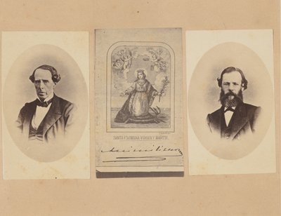 [バロン フォン マグヌス、メキシコ皇帝マクシミリアンのサイン、ボッシュ博士]、1867 年。 作： Francois Aubert