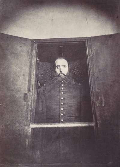 [メキシコ皇帝マクシミリアン 1 世の死体]、1867 年。 作： Francois Aubert