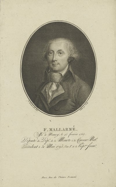 フランソワルネオーガスティンマラルメ1755-1831、c。 1800。 作： Francois Bonneville