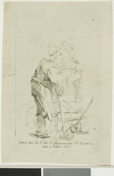 貧しい身なりの農民 作： François Boucher