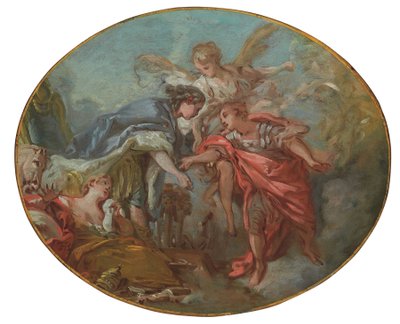 寓話（キャンバスに油彩） 作： François Boucher