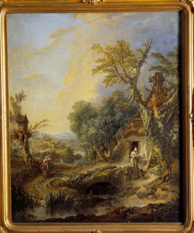 フランソワ・ブーシェ（1703-1770）によるブラザー・ルーチェの絵 1742年 モスクワ、プーシキン美術館 作： François Boucher