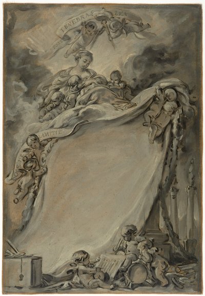 ボルドー・フリーメイソンズの修了証書 作： François Boucher