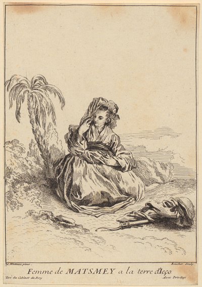 捕獲されたキジバト 作： François Boucher