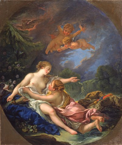 木星とカリスト、1766年頃（キャンバスに油彩） 作： François Boucher