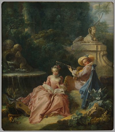 音楽の授業 作： François Boucher