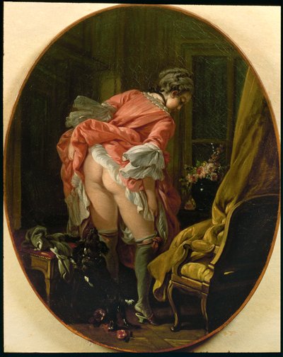 La jupe relevee - 裏起毛スカート 作： François Boucher