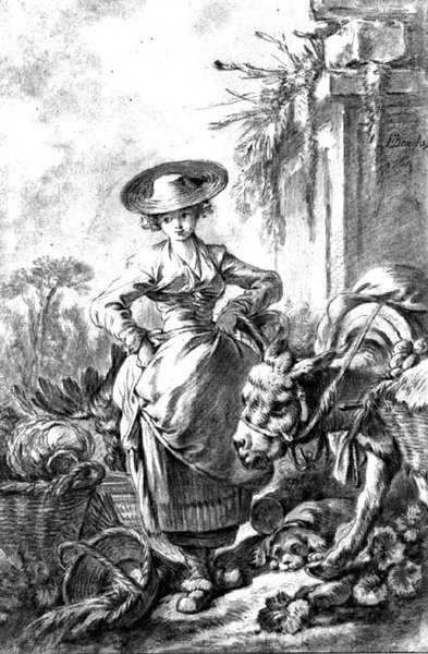 マーケットへの出発 作： François Boucher