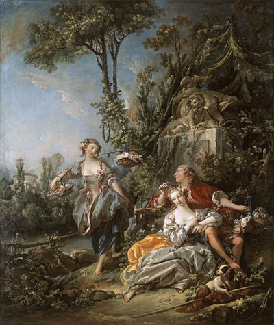 ラバーズ・イン・ア・パーク 作： François Boucher