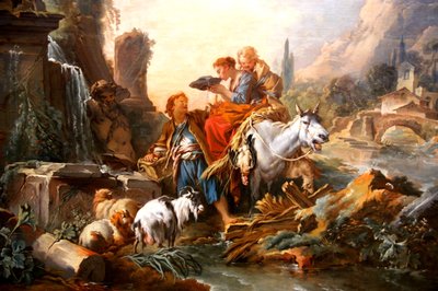 泉での休憩 作： François Boucher