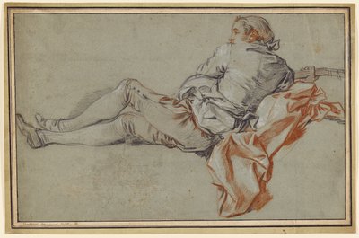 横たわる男性像 作： François Boucher