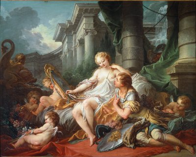 リナルドとアルミーダ - 油彩・キャンバス 作： François Boucher