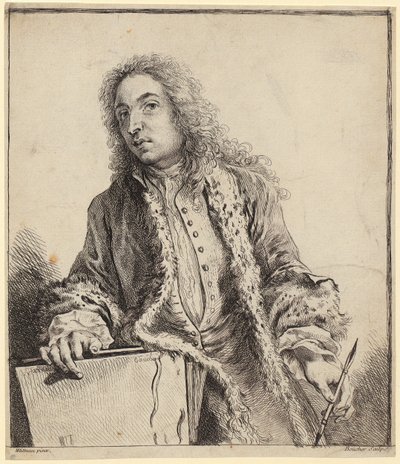ワトーの自画像 作： François Boucher