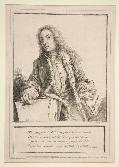 アントワーヌ・ヴァトーの『自画像』 作： François Boucher