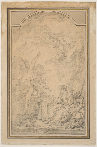 受胎告知 作： François Boucher