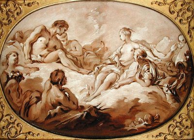 アネアスの神格化（ヴィーナスによって神々に捧げられたアネアス）1746年頃（グリザイユ画 作： François Boucher