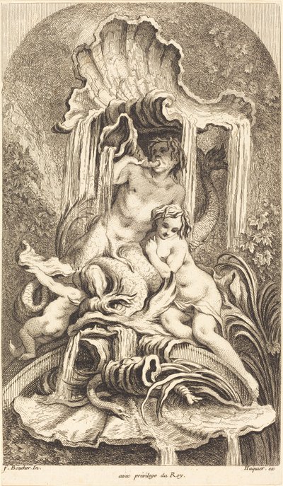 トリトンとニンフ 作： François Boucher