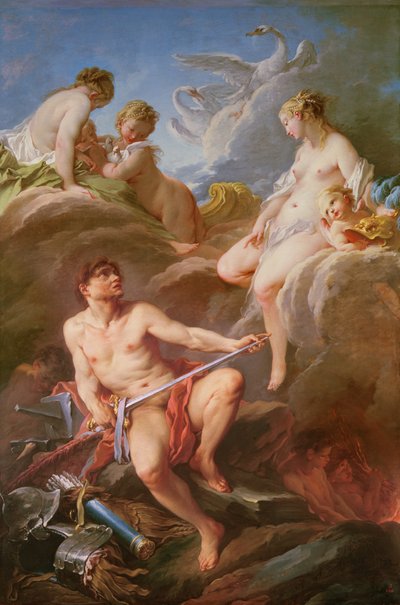 バルカンにアイネイアースの鎧を求める金星 作： François Boucher