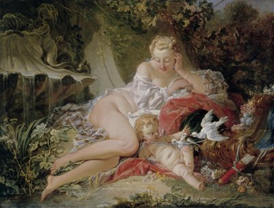 ヴィーナスとキューピッド 作： François Boucher