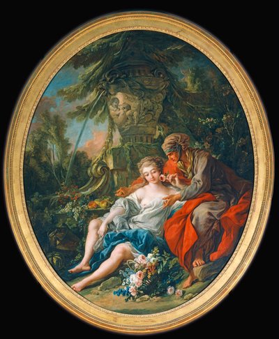 Vertumne et Pomone - ヴェルトゥムヌスとポモーナ ... 作： François Boucher