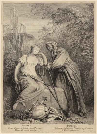 ヴェルトゥムヌスとポモナ 作： François Boucher