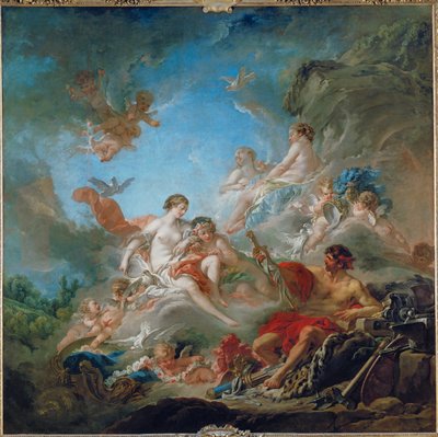 金星に武器を贈るヴァルカン... 作： François Boucher