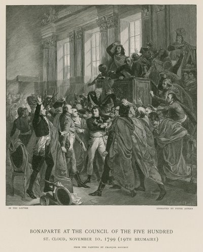 五百評議会のボナパルト 作： Francois Bouchot