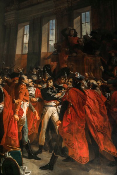 ボナパルト将軍、サン＝クルーの5百人評議会にて 作： Francois Bouchot