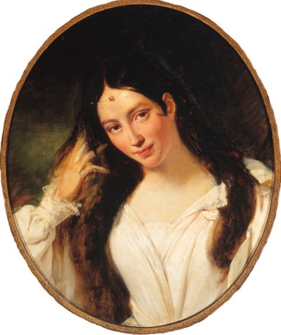 オペラ歌手マリア・マリブラン＝ガルシアの肖像、1808-1836年、デズデモナ役 作： Francois Bouchot