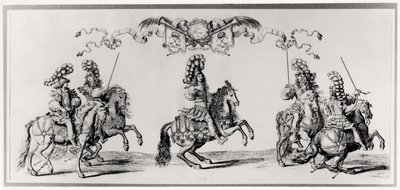 ルイ14世のカルーセル（1639-1715）c.1662 作： Francois Chauveau