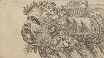 Divers Masques より、船の舳先にいる子供の頭。 1635-45。 作： Francois Chauveau