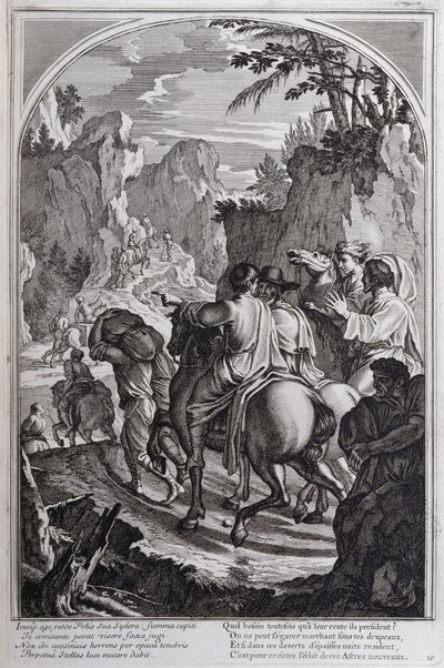 1660年、パリで制作された「シャルトル騎士団の創設者、聖ブルーノの生涯」からの挿絵。Eustache Le Sueurの絵画とFran Sois Chauveauのエングレービングによる ©UIG/Leemage 作： Francois Chauveau