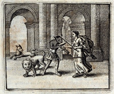 ユリシーズの仲間たち」。ジャン・ド・ラ・フォンテーヌ（1621-95）の寓話。挿絵はフランソワ・ショーボー（1613-1676）。1728年の版。 作： Francois Chauveau