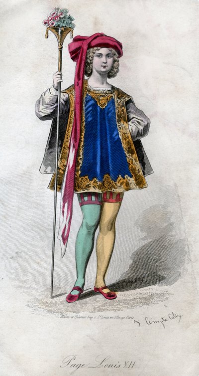 ページ、ルイ12世、19世紀。 作： Francois Claudius Compte Calix