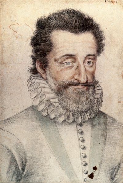 フランス王アンリ4世（1553-1610）の肖像 作： François Clouet