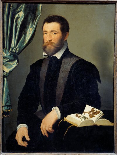 薬屋の肖像 ピエール・キュート (1519-apres 1588) フランソワ・クリュエ (1515-1572) の絵画 1562年日。0,91x0,7 m - 薬屋ピエール・クテ（1519- ca1588）の肖像。フランソワ・クリュエ（1515-1572）の絵画 作： François Clouet