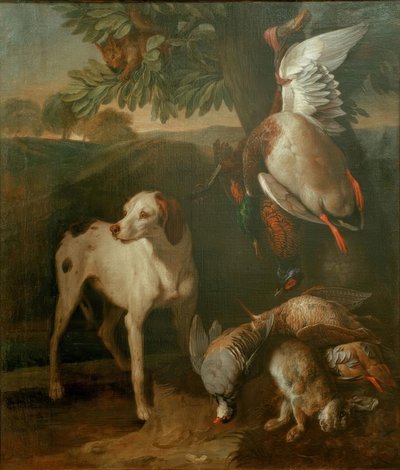 犬とゲーム 作： Francois Desportes