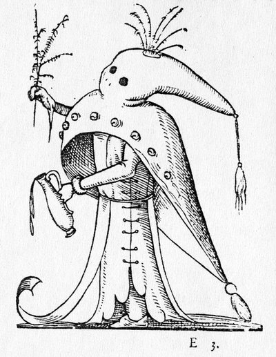 フランソワ・デスプレによる「パンタグルエルのユーモラスな夢」のイラスト、1565年発行 作： Francois Desprez