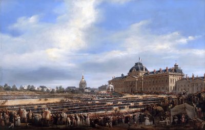 1830年8月29日、国家警備隊への旗の配布 作： Francois Dubois