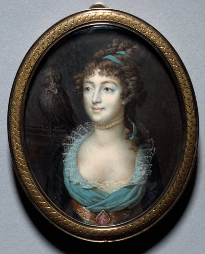 マドモアゼルマリーアンアデレードルノルマンの肖像c。 1793年。 作： Francois Dumont