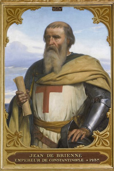 ブリエンヌのヨハネ、エルサレムの王、1845年。 作： Francois Edouard Picot