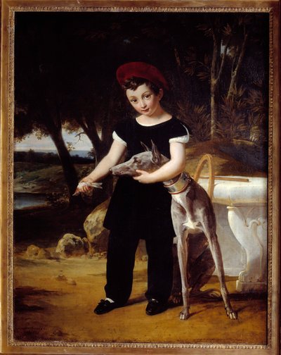 ヴィルヌーブ・レタン城のシャンボール伯爵、ボルドー公爵（1820-1883）の肖像 画：エドゥアール・ピコ（1786-1868） 1826年 ルーアン、ボザール美術館（Musee des Beaux Arts 作： Francois Edouard Picot