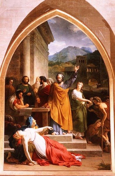 サフィラの死 作： Francois Edouard Picot