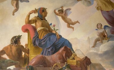 研究と天才は古代エジプトをギリシャに捧げる 作： Francois Edouard Picot