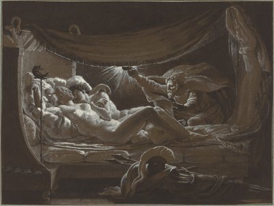 金星と火星を発見するバルカン 作： Francois Edouard Picot
