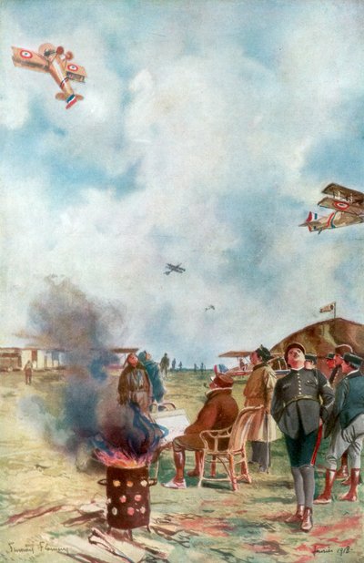 地面に少し近い反転、1918、1926 作： Francois Flameng