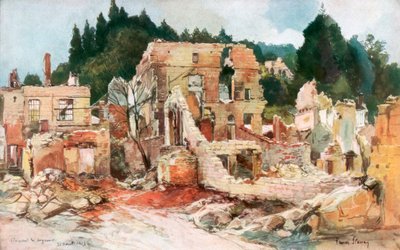 フランス、クレルモンアンアルゴンヌ、1915年8月、1926年。 作： Francois Flameng