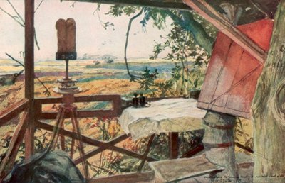 1918年7月18日、マンジン将軍の観測所、Villers-Cotterets、アイヌ、フランス、1926年。 作： Francois Flameng