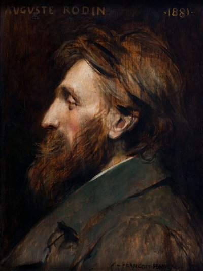 オーギュスト・ロダンの肖像 1840-1917, 1881. 作： Francois Flameng